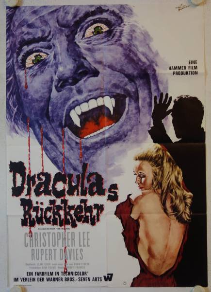 Dracula has risen from the Grave original release german movie poster
